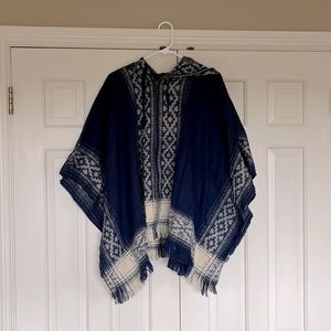Blue sweater/poncho